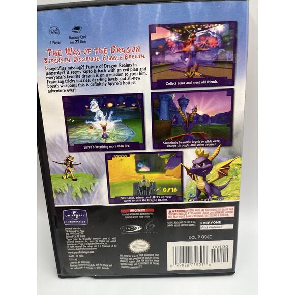Spyro: Enter the Dragonfly - (Nintendo GameCube) CIB *VG* - Picture 3 of 9